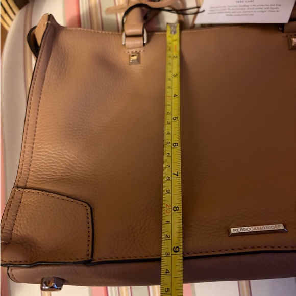 NWT Rebecca Minkoff Regan Leather Satchel - Desert Tan - Picture 9 of 10